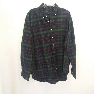 Ralph Lauren Blue-Green Plaid Longsleeve Shirt